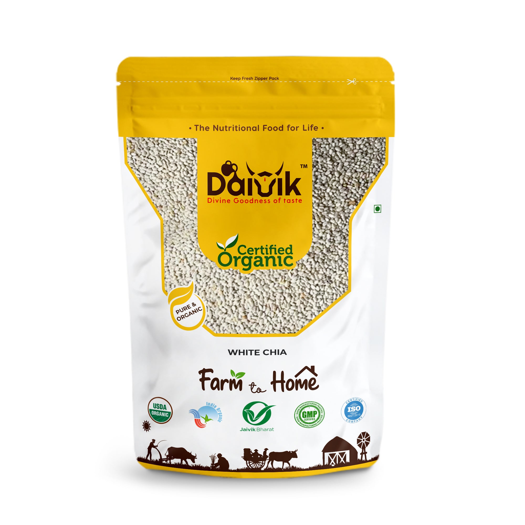 ORGANIC WHITE CHIA SEEDS