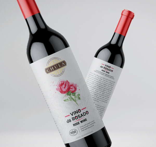 Chula Natural Non-Alcoholic Rose Wine | Vino de Rosado