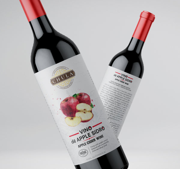 Chula Natural Non-Alcoholic Apple Cider Wine | Vino de Apple Sidro