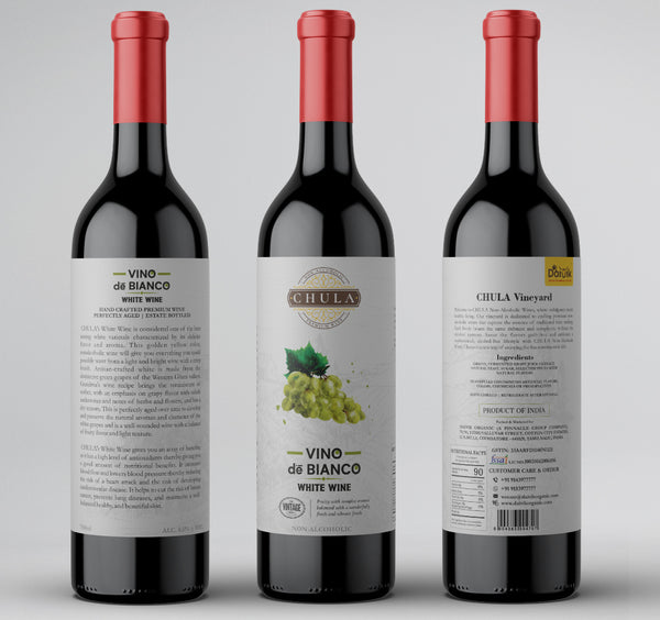 Chula Natural Non-Alcoholic White Wine | Vino de Bianco