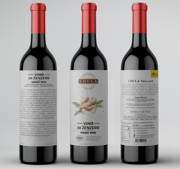 Chula Natural Non-Alcoholic Ginger Wine | Vino de Zenzero