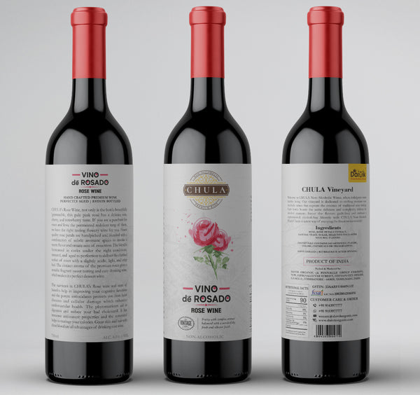 Chula Natural Non-Alcoholic Rose Wine | Vino de Rosado