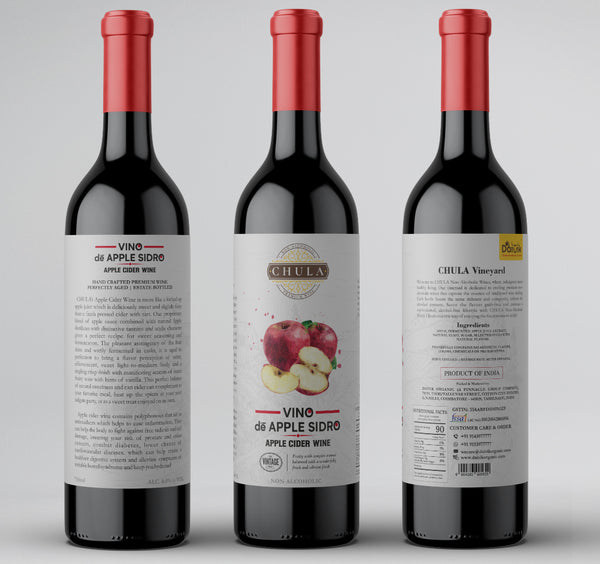 Chula Natural Non-Alcoholic Apple Cider Wine | Vino de Apple Sidro