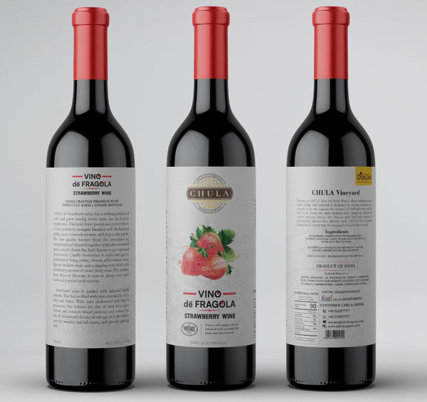 Chula Natural Non-Alcoholic Strawberry Wine | Vino de Fragola