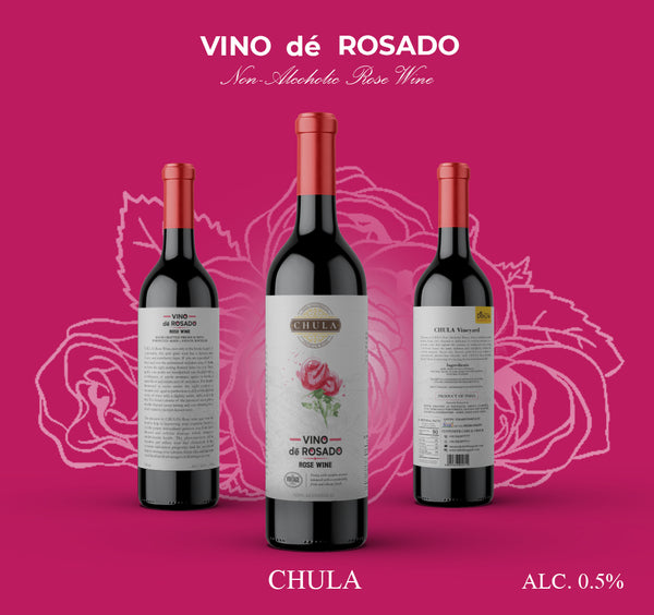 Chula Natural Non-Alcoholic Rose Wine | Vino de Rosado