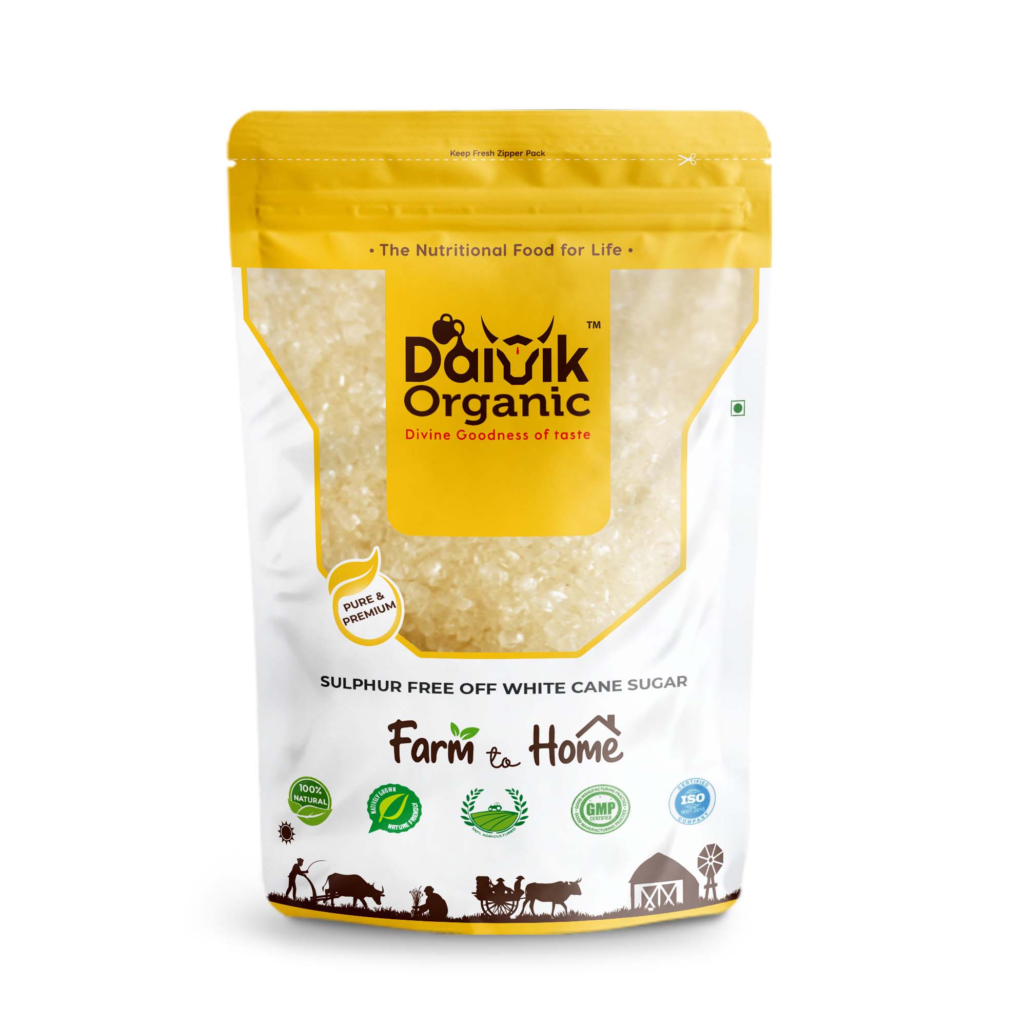 ORGANIC SULPHUR FREE OFF WHITE CANE SUGAR