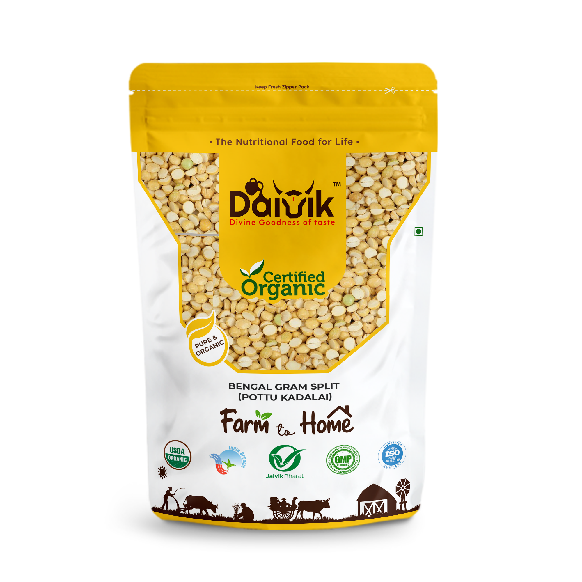 ROASTED CHANNA DAL/ROASTED SPLIT BENGAL GRAM/POTTU KADAI