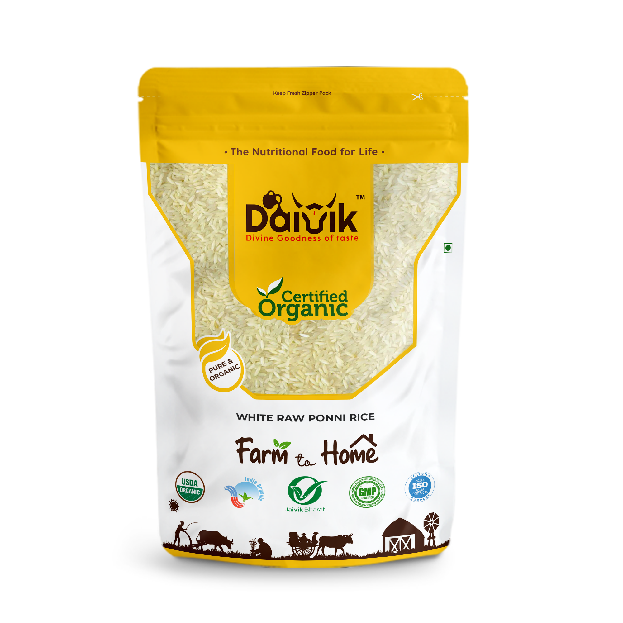 WHITE RAW PONNI RICE