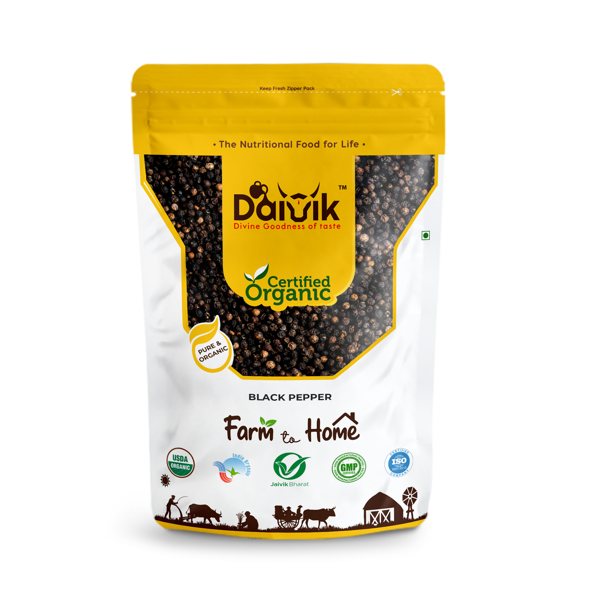 WHOLE BLACK PEPPER/HIGH PEPPERIN-KURU MILAGU