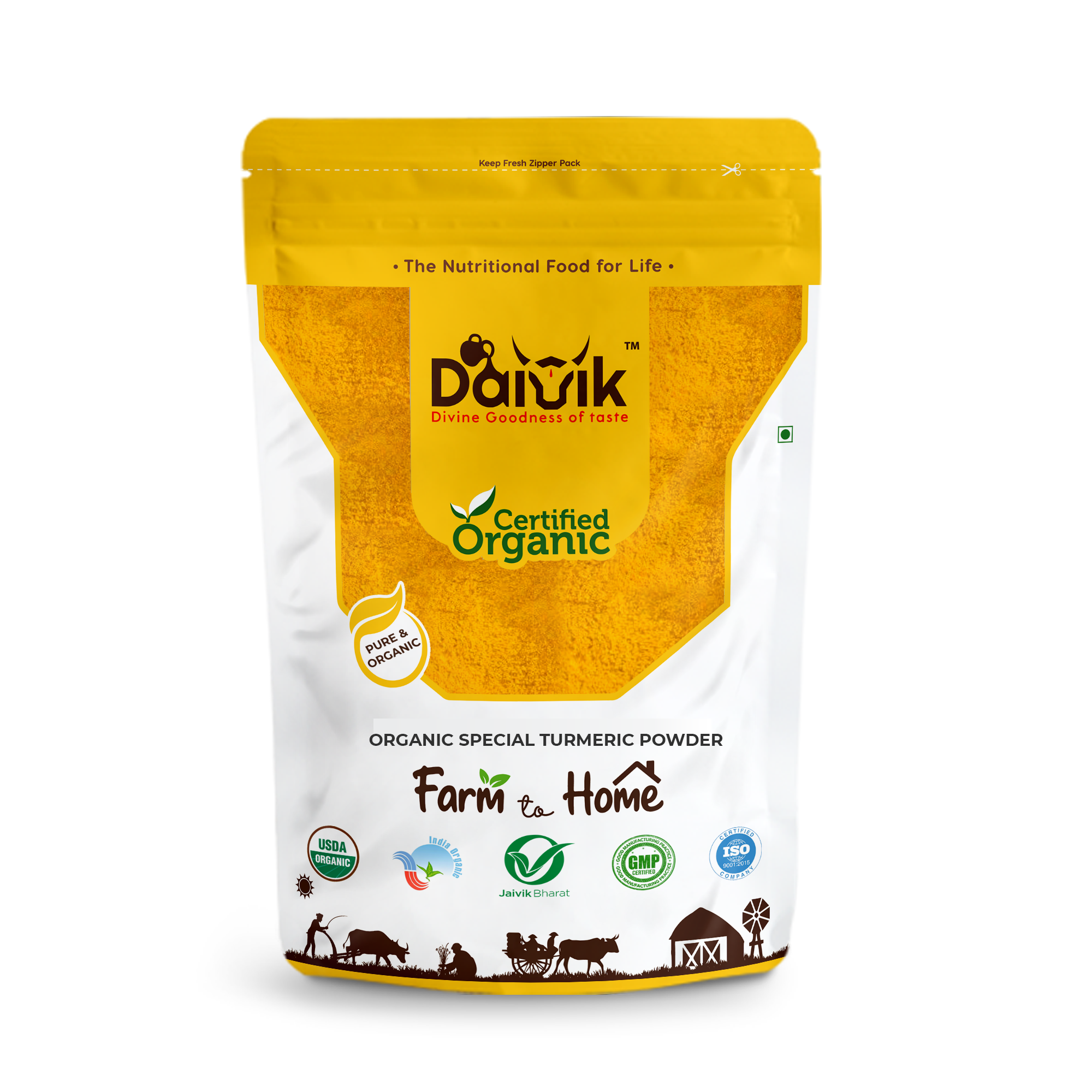 Organic Lakadong Turmeric Powder - High curcumin %