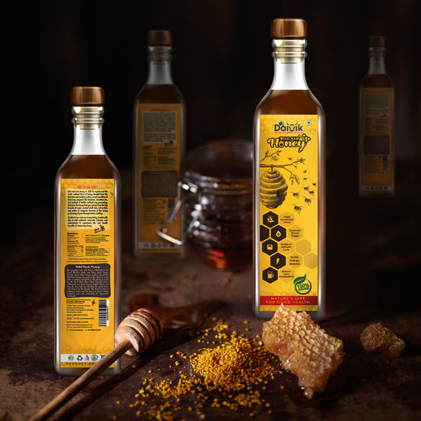 100% PURE NATURAL WILD ROCK HONEY - MALAI THEAN - DAIVIK ORGANIC