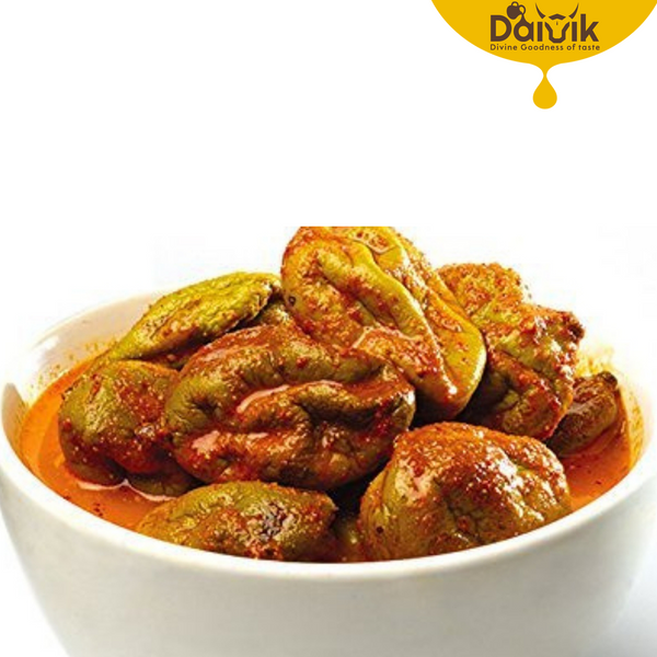 Organic Homemade Vadu Manga Pickle/Tender Mango Pickle