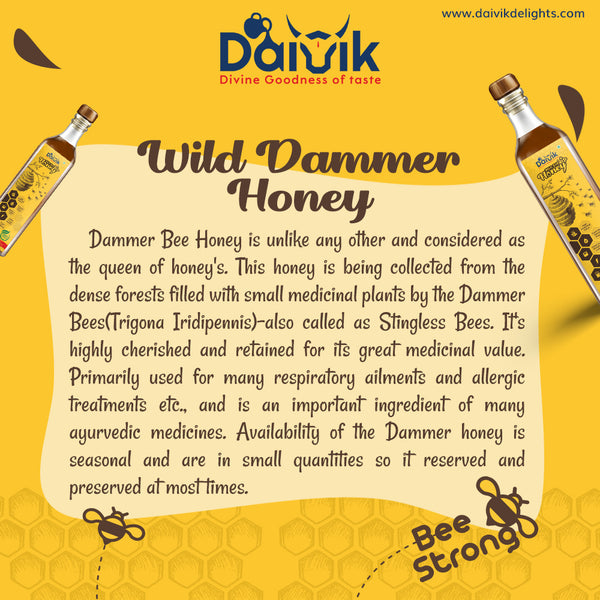 100% PURE NATURAL WILD DAMMER HONEY - CHIRU THEAN - DAIVIK ORGANIC