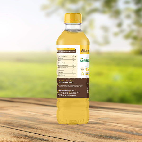 REAL WOOD COLD PRESSED GROUNDNUT OIL - DAIVIK ORGANIC
