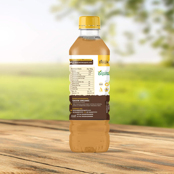REAL WOOD COLD PRESSED MUSTARD OIL - DAIVIK ORGANIC
