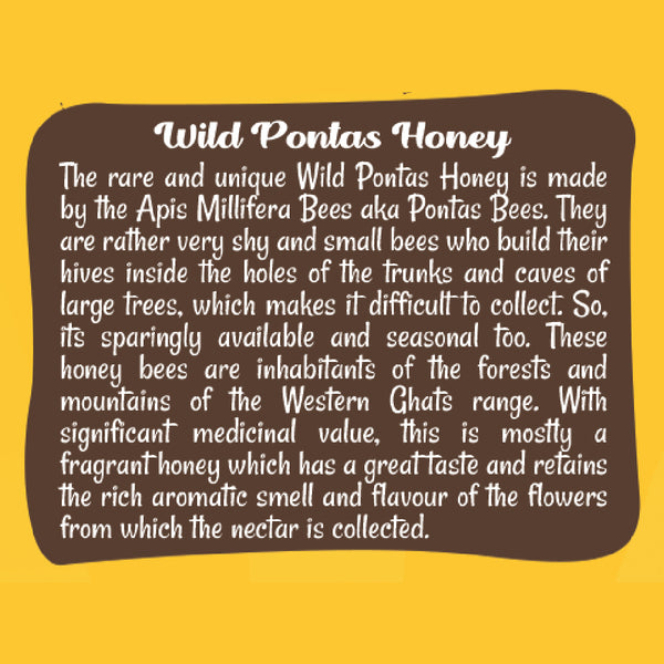 100% PURE NATURAL WILD PONTAS HONEY- PONDHU THEAN - DAIVIK ORGANIC