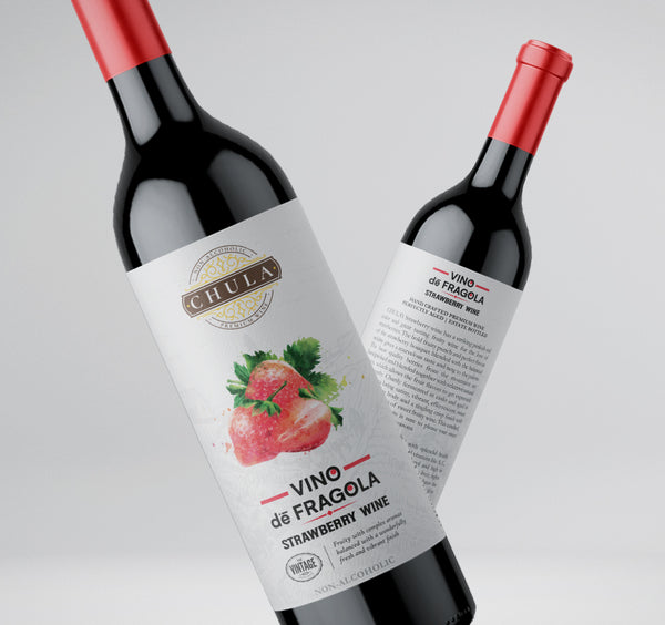 Chula Natural Non-Alcoholic Strawberry Wine | Vino de Fragola