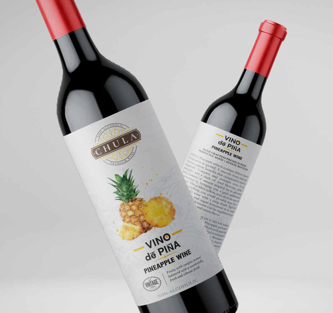 Chula Natural Non-alcoholic Pineapple Wine | Vino de Pina | DAIVIK ORGANIC
