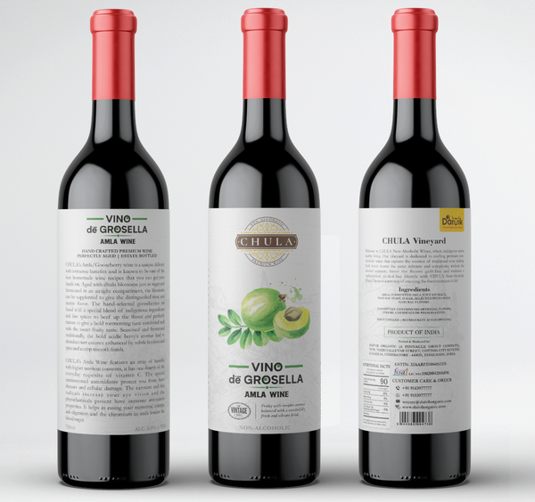 Chula Natural Non-Alcoholic Amla Wine | Vino de Grosella