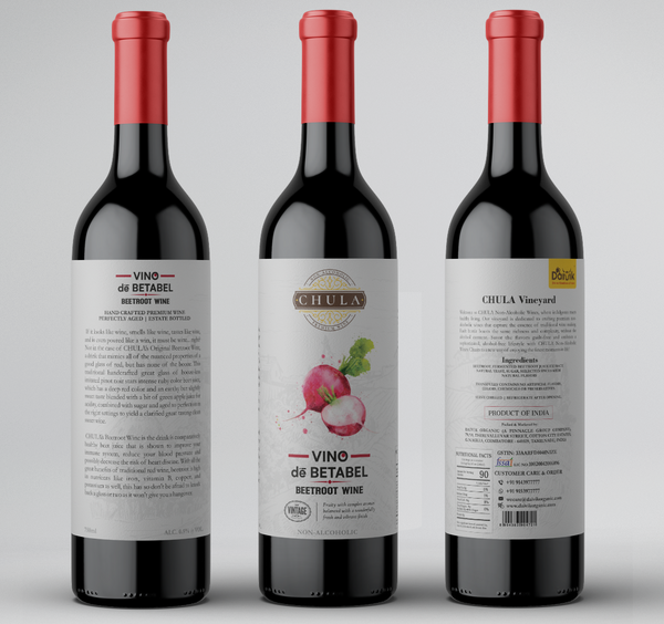 Chula Natural Non-Alcoholic Beetroot Wine | Vino de Betabel