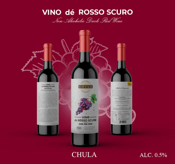 Chula Natural Non-Alcoholic Red Wine | Vino de Rosso Scuro