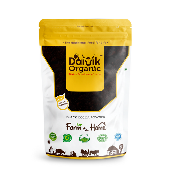 Organic NATURAL BLACK-RAW & UNSWEENTENED COCOA POWDER
